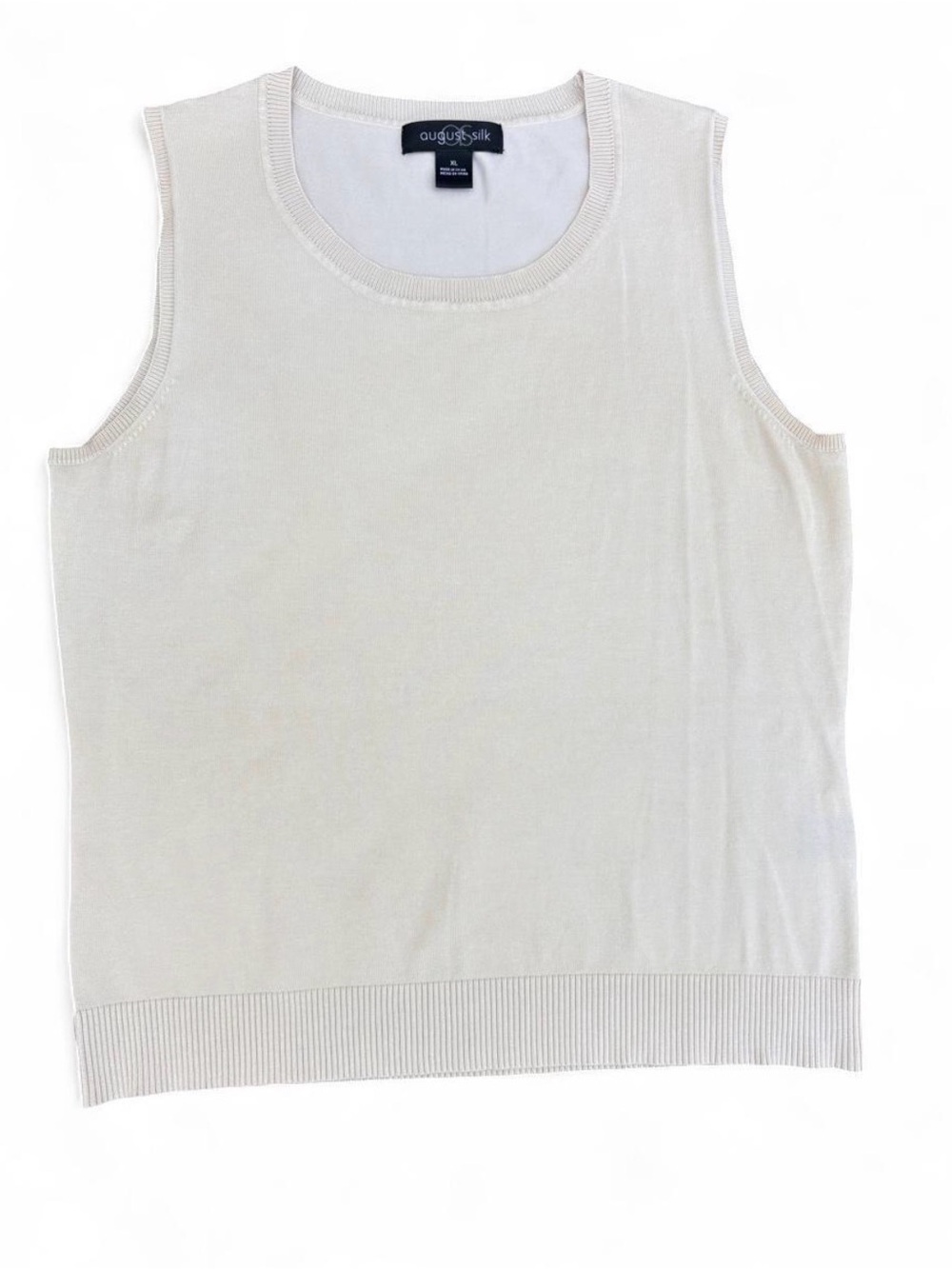 August Silk Cream Top